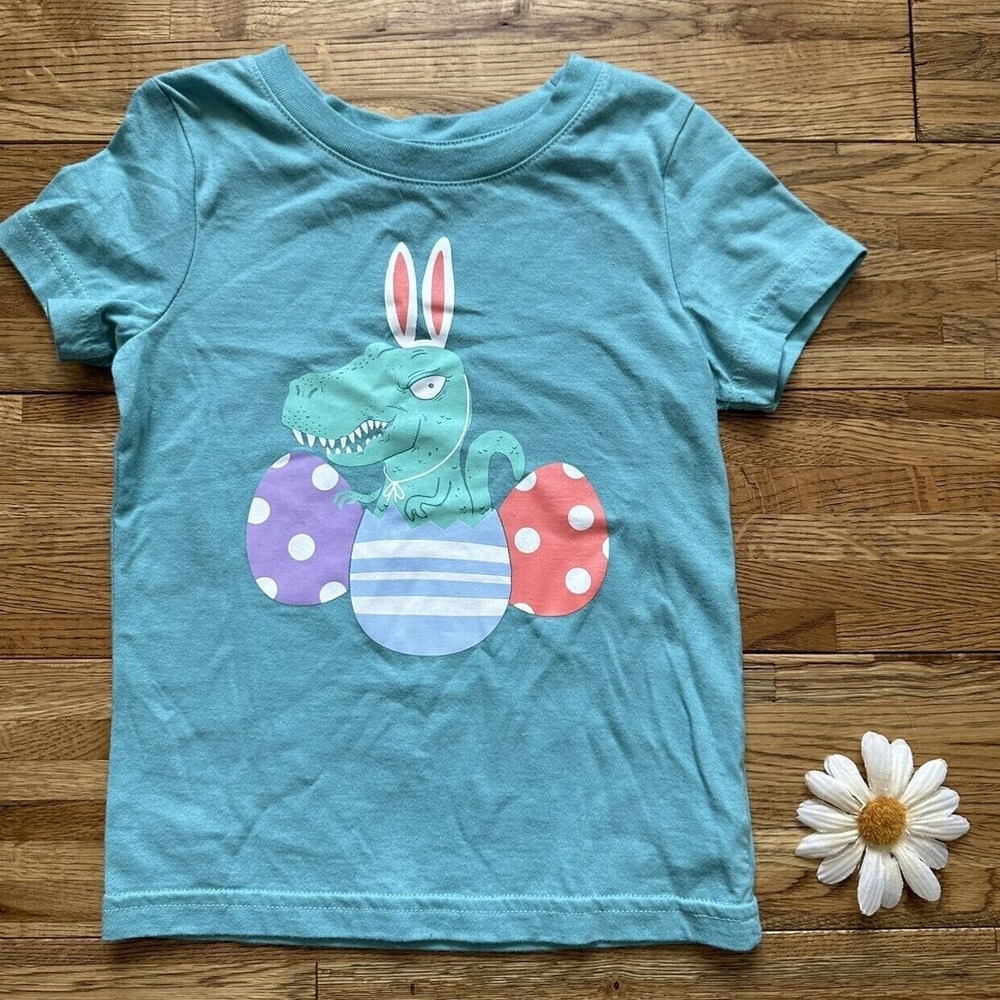 Cat & Jack Dino Easter‎ Tee Size 2t